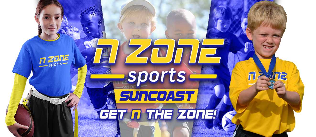 la lakewood ranch soccer logo with a boy and a girl on it, saying get n the zone